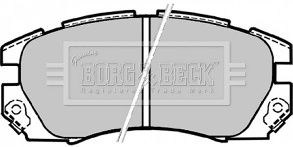 BORG & BECK stabdžių trinkelių rinkinys, diskinis stabdys BBP1479
